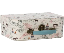Maileg Suitcases with Fabric Set (Chevaux Heureux)- Toys