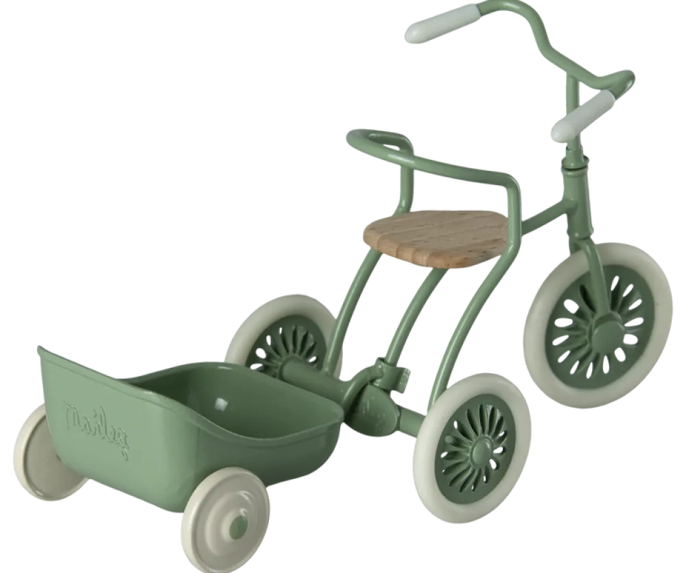 Maileg Tricycle Hanger, Mouse (Green)- Maileg|Toys