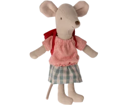Maileg Tricycle Mouse, Big Sister (Red)- Maileg|Toys