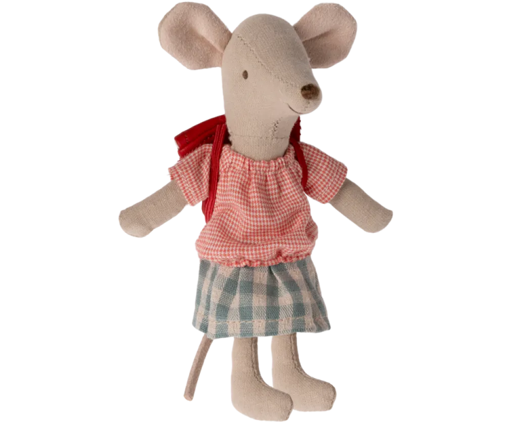 Maileg Tricycle Mouse, Big Sister (Red)- Maileg|Toys