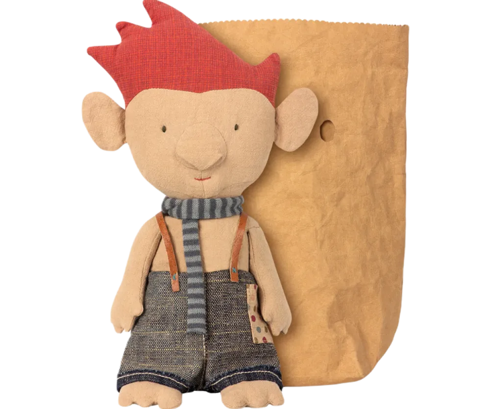 Maileg Troll with Blue Scarf- Maileg|Toys