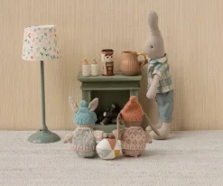 Maileg Winter Bunny, Micro - Brown - Rose- Maileg|Toys