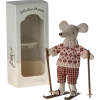 Maileg Winter Mouse with Ski Set, Mum- Maileg|Toys