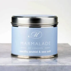 Marmalade of London Pacific Orchid & Sea Salt Medium Tin Candle- Home Fragrance
