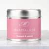 Marmalade of London Rhubarb & Peony Medium Tin Candle- Home Fragrance