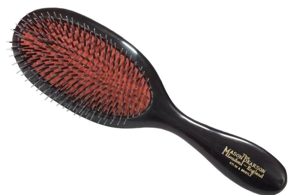 Mason Pearson BN3 Handy Bristle & Nylon Dark Ruby Hairbrush- Brushes & Combs