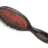 Mason Pearson BN4 Nylon & Bristle Dark Ruby Pocket Hairbrush- Brushes & Combs