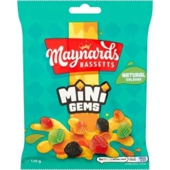 Maynards Bassetts Mini Gems 130g- Sweets