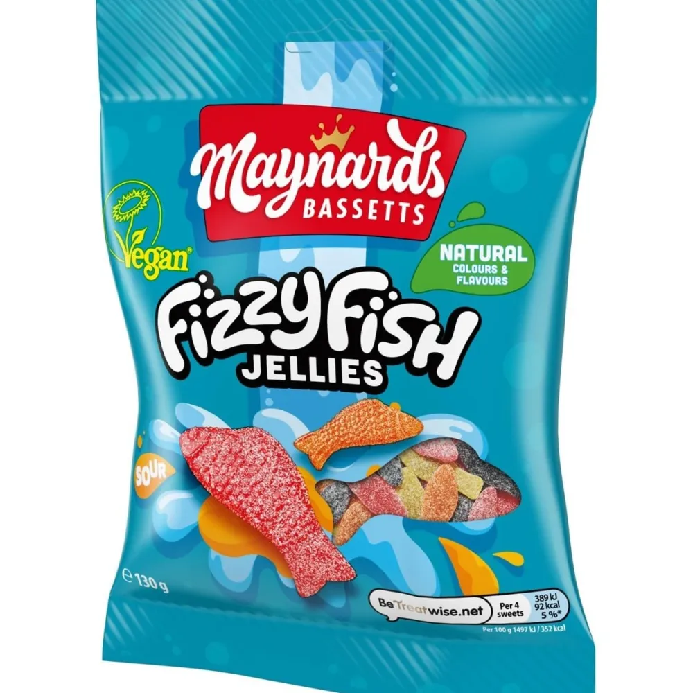 Maynards Fizzy Fish Jellies Bag- Sweets