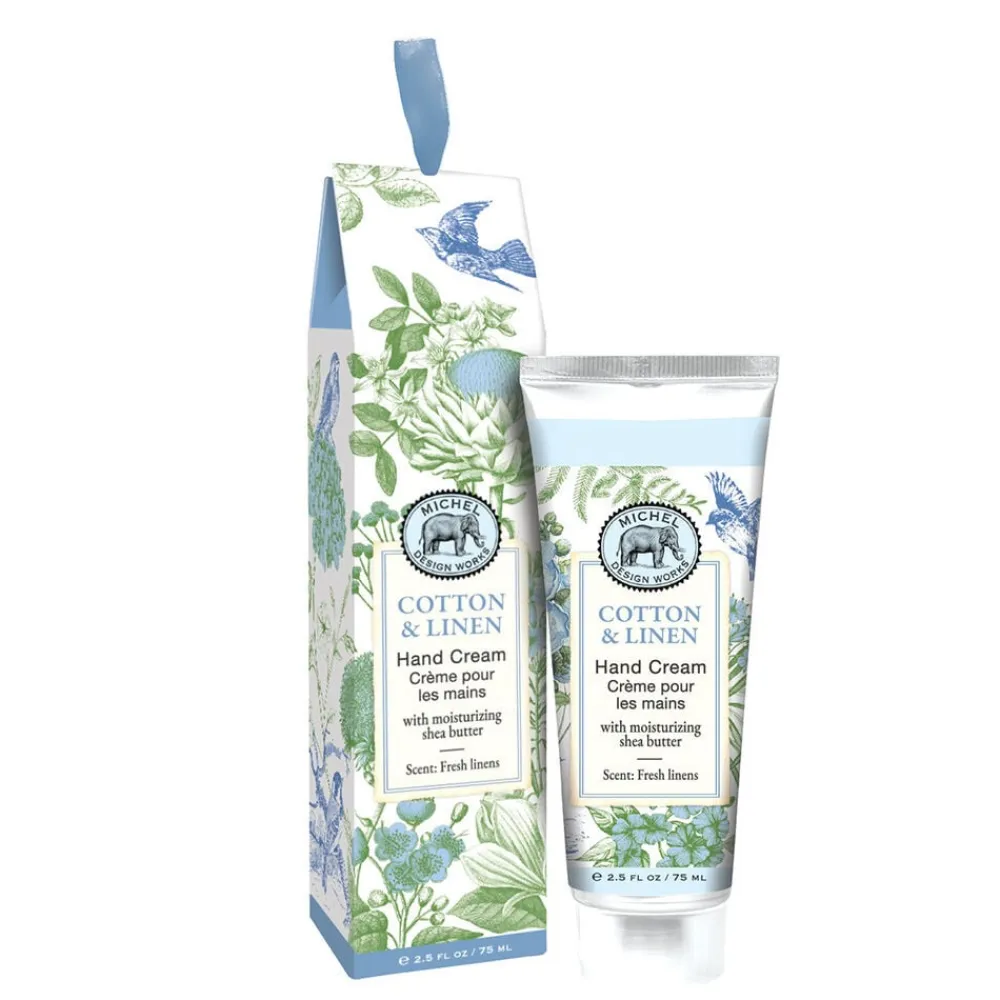 Michel Design Works Cotton & Linen Large Hand Cream- Lotions & Creams