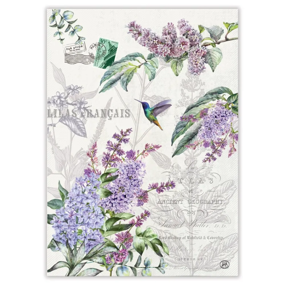 Michel Design Works French Lilacs Kitchen Towel- Tea Towels
