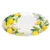 Michel Design Works Lemon Basil Melamine Oval Platter- Trays|Serving Plates