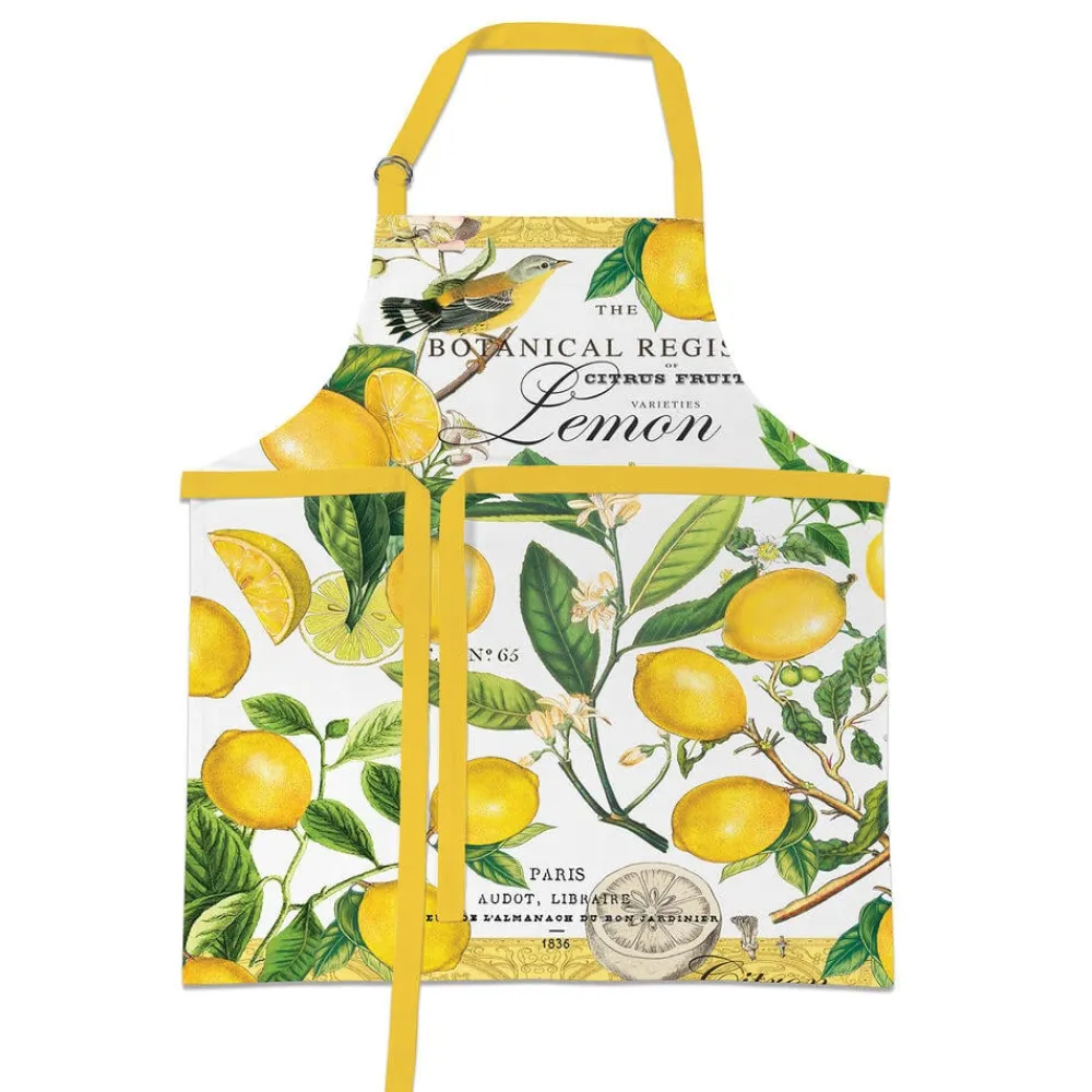 Michel Design Works Lemon Basil Chef Apron- Aprons