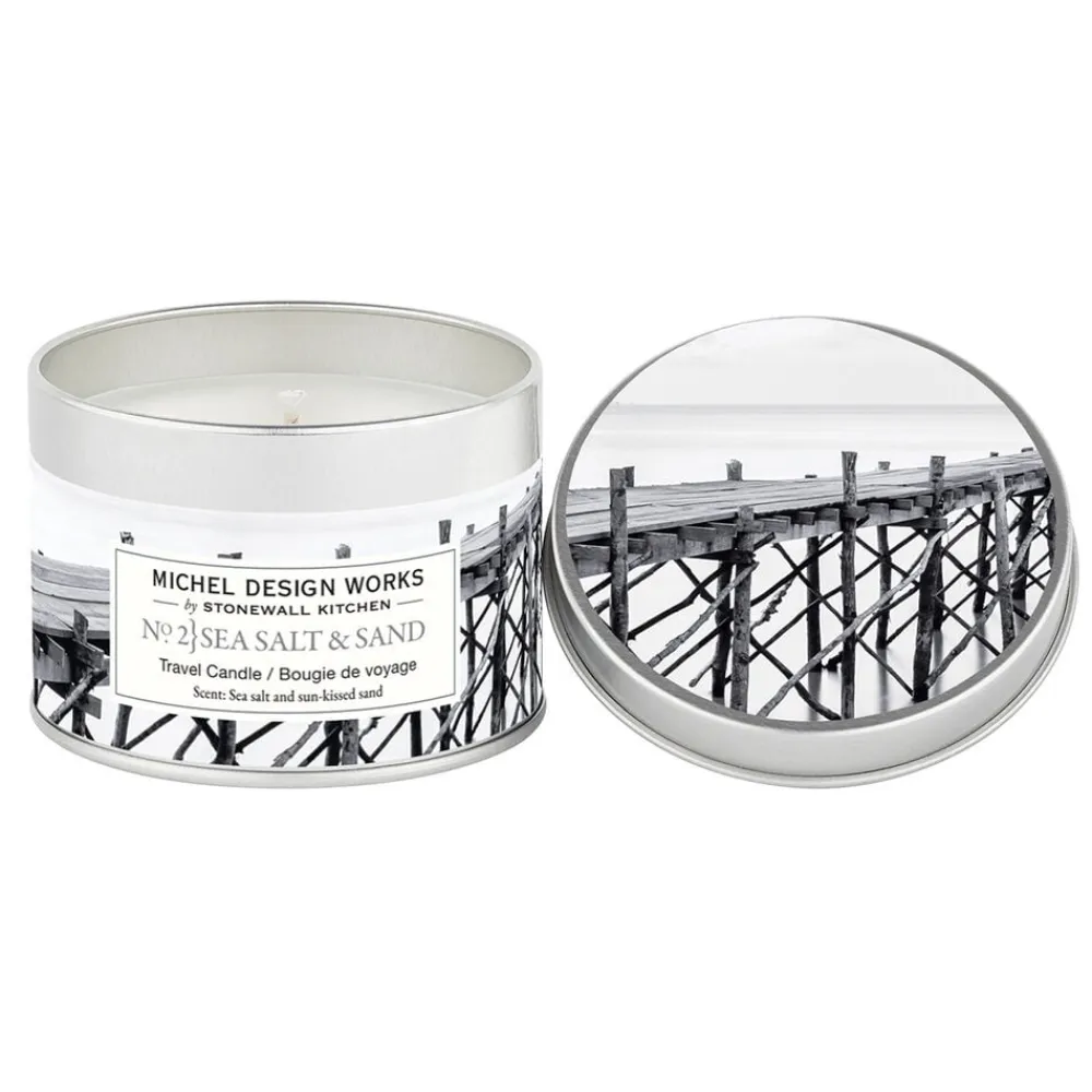 Michel Design Works Sea Salt & Sand Travel Candle- Home Fragrance