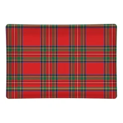 Michel Design Works Tartan Glass Soap Dish- Bath Accessories