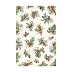 Michel Design Works White Spruce Cotton Tablecloth, 60" x 90"- Tablecloths