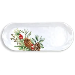 Michel Design Works White Spruce Melamine Accent Tray- Trays|Tea Trays