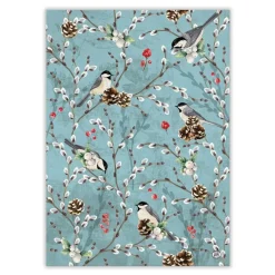 Michel Design Works Winterberry & Balsam Kitchen Towel- Tea Towels