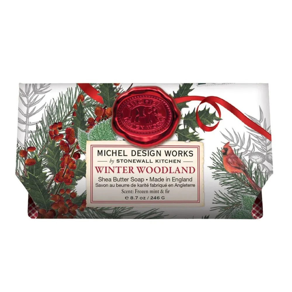 Michel Design Works Winter Woodland Large Bath Bar Soap- Bar Soaps