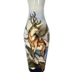 Moorcroft Pottery Moorcroft Highland Stags Vase 120/16 Limited Edition- Vases|Moorcroft Pottery