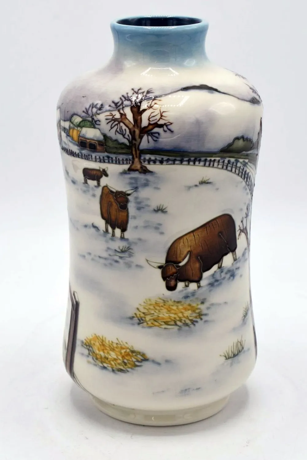 Moorcroft Pottery Moorcroft Winter Feed Vase- Vases|Moorcroft Pottery