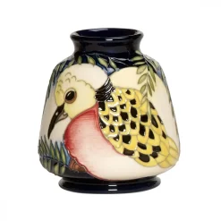 Moorcroft Pottery Twelve Days of Christmas - 2 Turtle Doves 198/3 Vase- Moorcroft Pottery