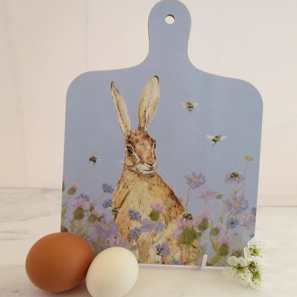 Mosney Mill Hare & Wildflower Chopping Board- Kitchen Tools