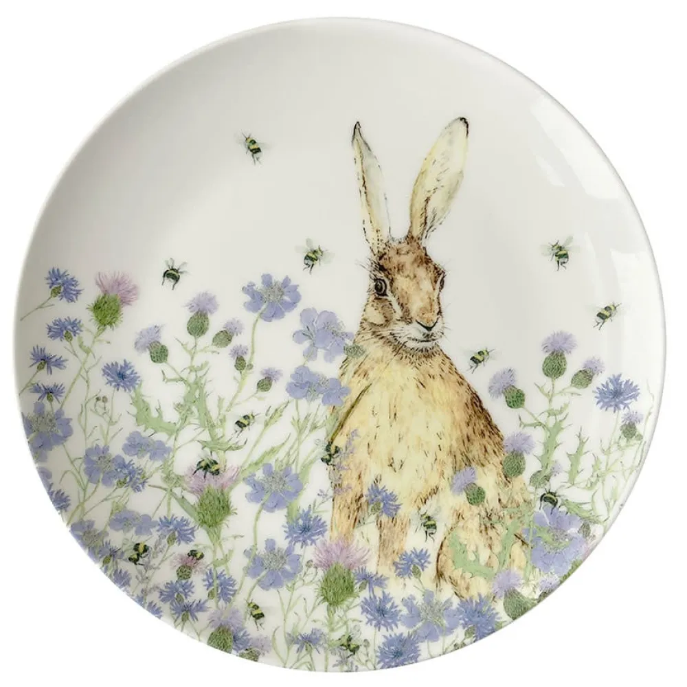 Mosney Mill Hare & Wildflower Side Plate- Mosney Mill