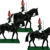 3 Mounted Blues and Royals Trooper Figurines- W. Britain Miniatures