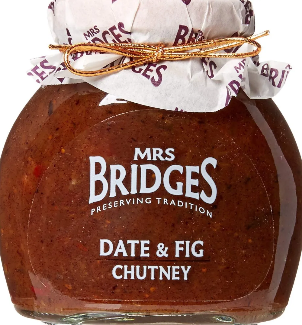 Mrs Bridges Date & Fig Chutney- Curries, Chutneys & Pickles