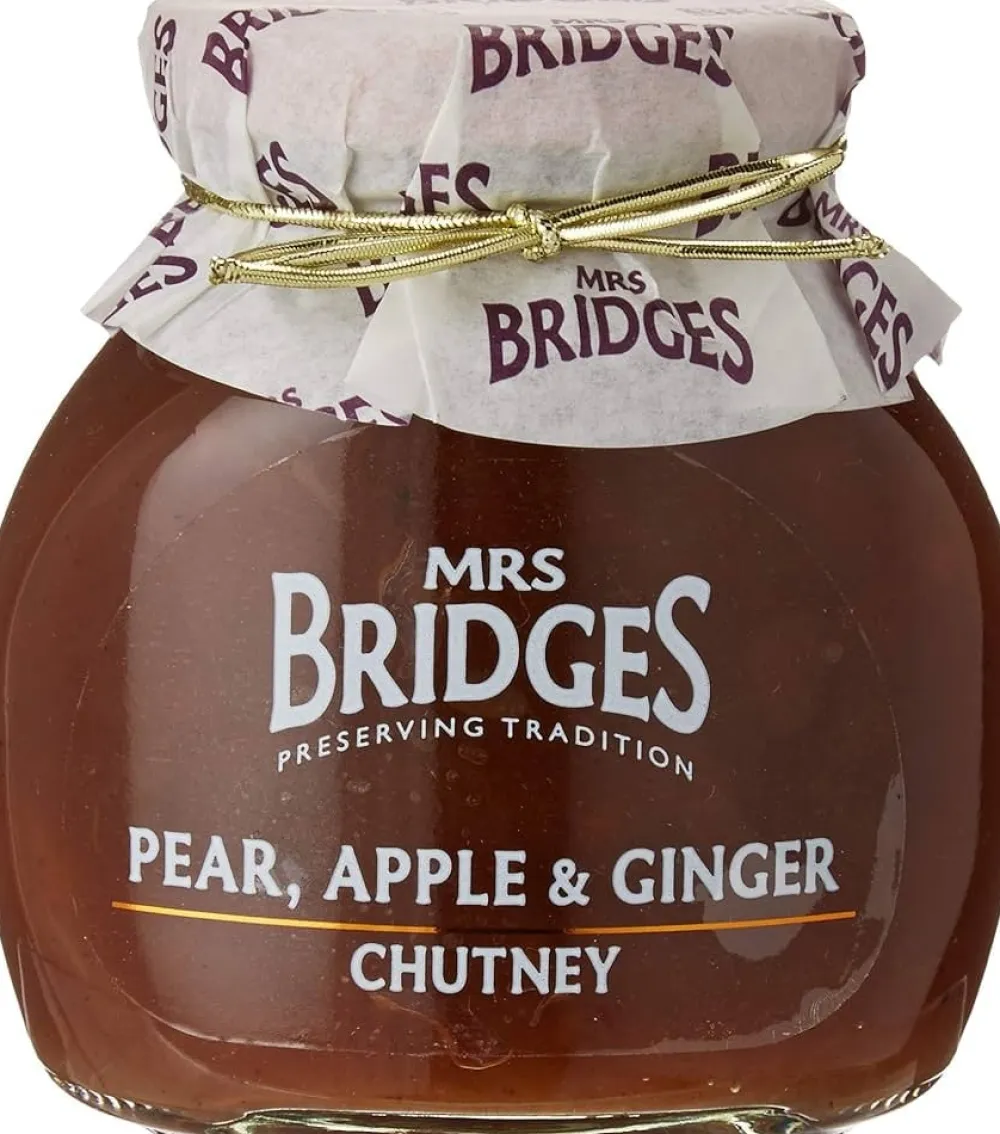 Mrs Bridges Pear, Apple & Ginger Chutney- Curries, Chutneys & Pickles