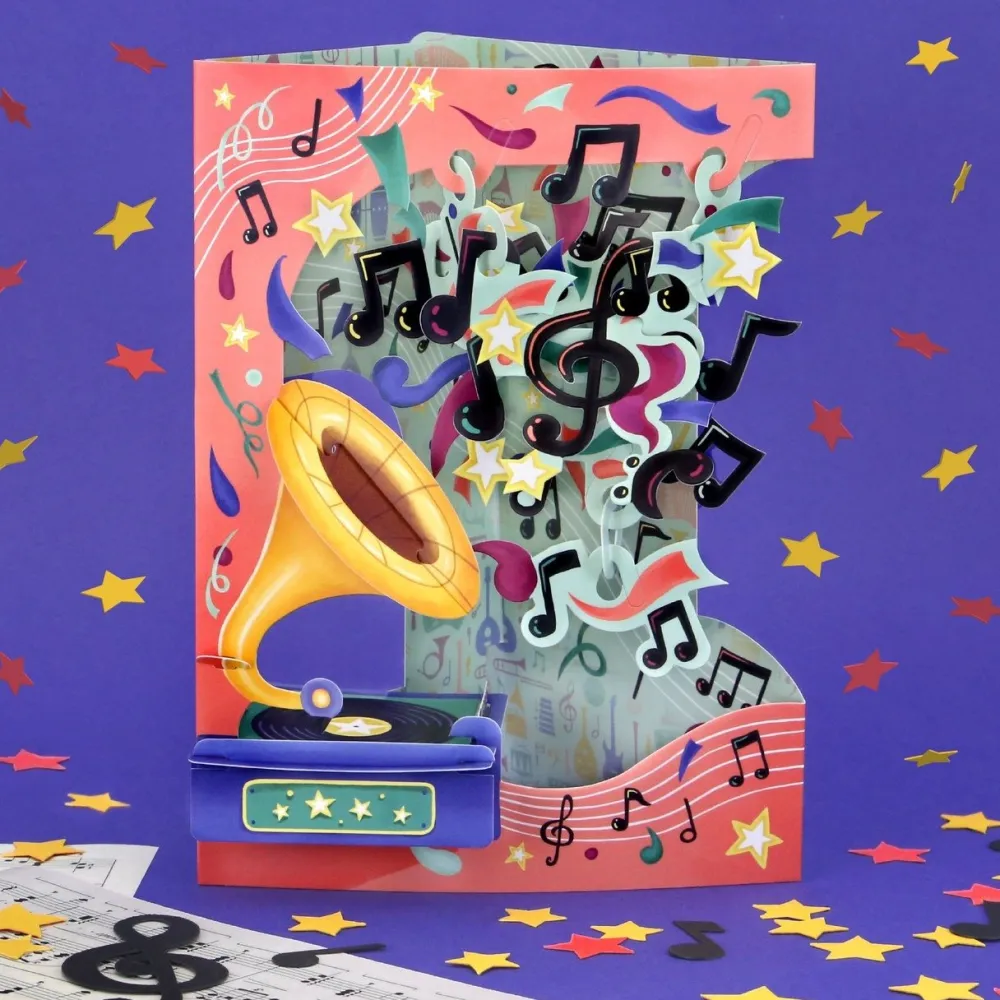 Music Swing Card- Greeting Cards