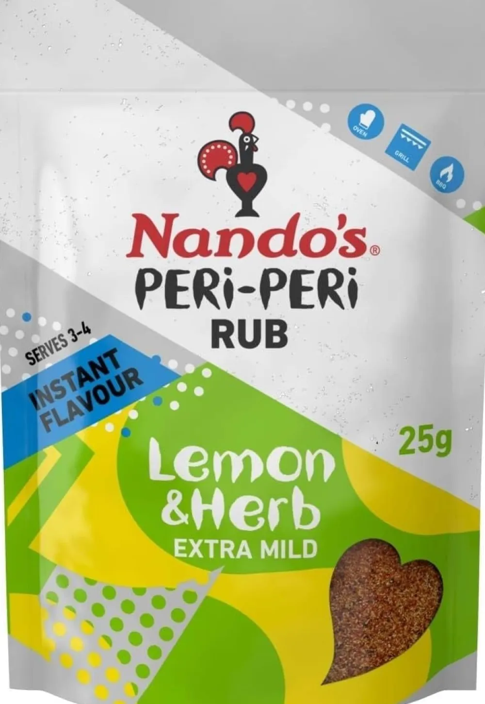 Nando's Lemon & Herb Peri Peri Rub 25g- Groceries