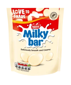 Nestle Milkybar White Chocolate Buttons Pouch 94g- British Chocolate