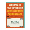 New Business Card Retirement Card- Greeting Cards