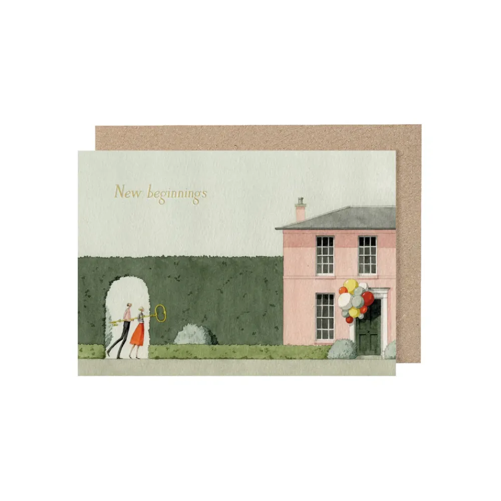 New Home New Beginnings Greeting Card- Greeting Cards