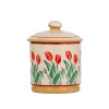 Nicholas Mosse Red Blooms Lidded Sugar Bowl- Creamers & Sugar Bowls