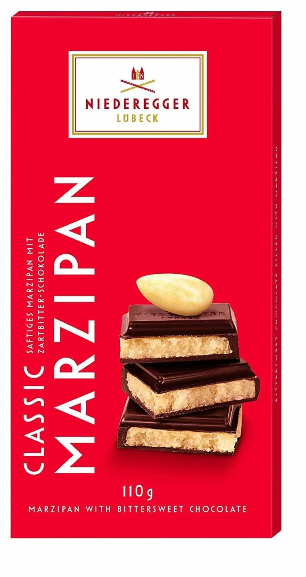 Niederegger Classic Marzipan Bar- British Chocolate