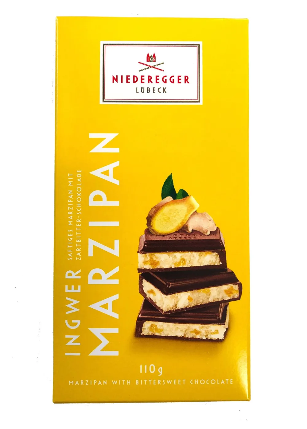 Niederegger Ginger Marzipan Bar- British Chocolate