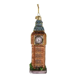 Noble Gems Big Ben Glass Ornament- Souvenirs