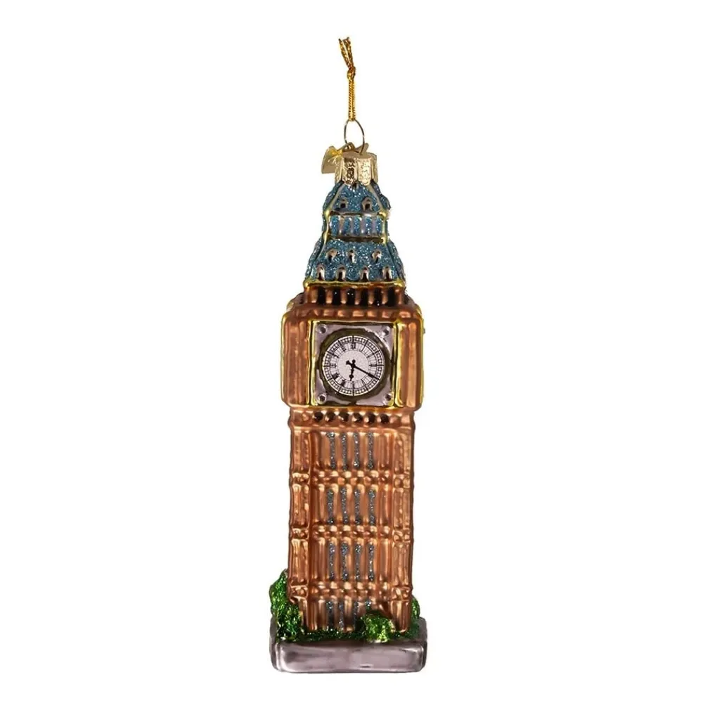 Noble Gems Big Ben Glass Ornament- Souvenirs
