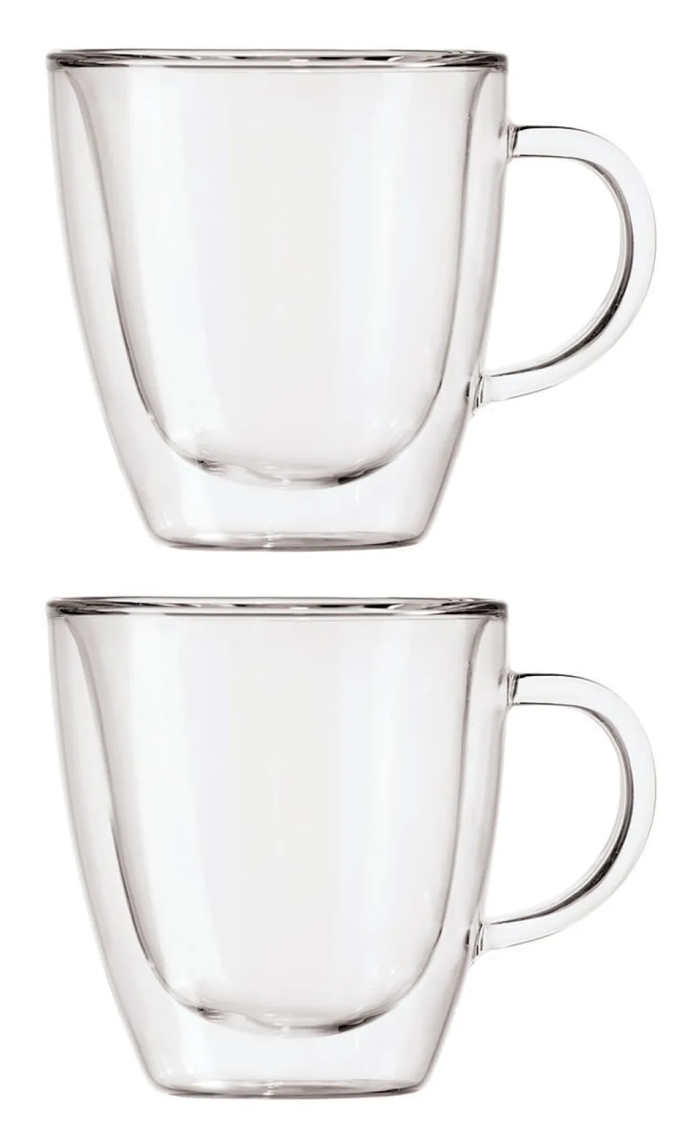 Oggi Double Wall Glass Espresso Cup Set- Assorted Mugs