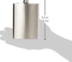 Oggi Stainless Steel Hip Flask- Bar Accessories & Decanters