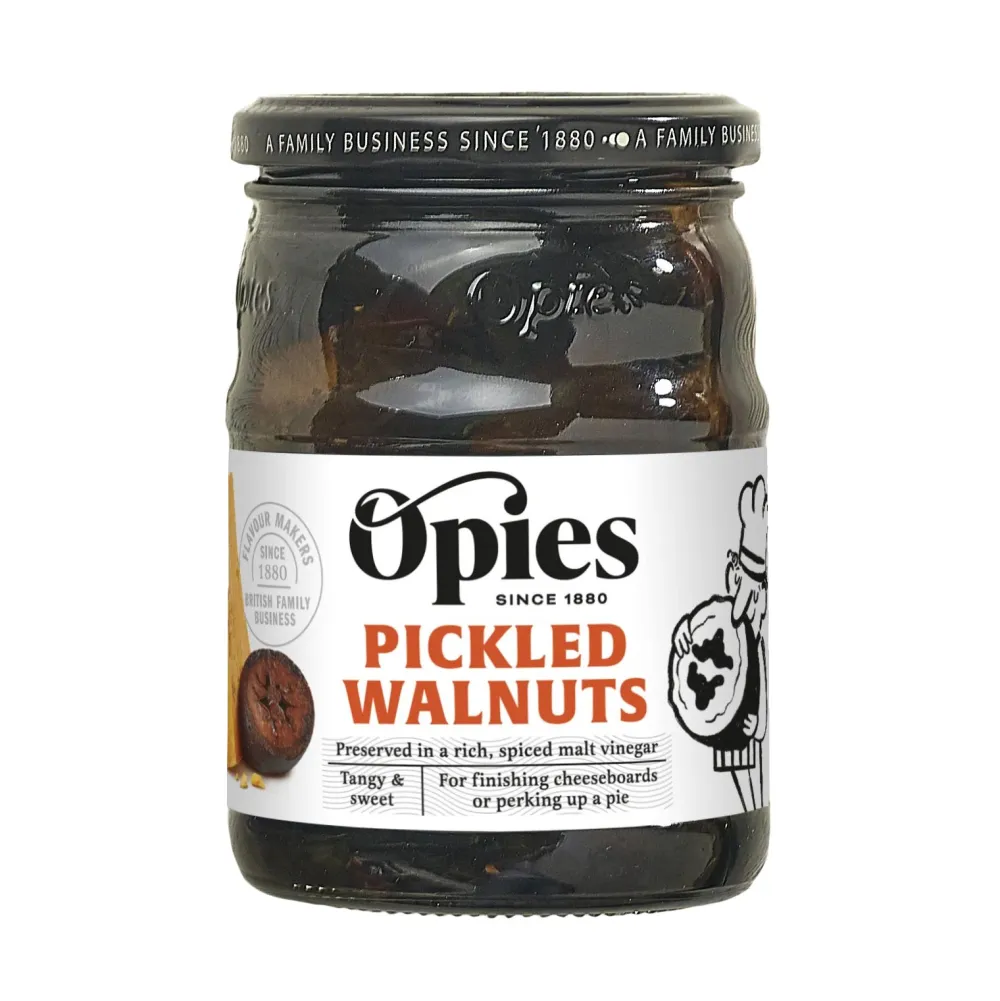 Opies Pickled Walnuts in Malt Vinegar- Curries, Chutneys & Pickles