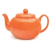 Orange Stoneware Teapot- Teapots