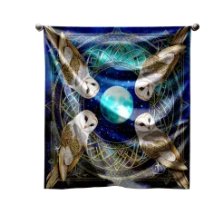 Owls Silk Heritage Collection Scarf- Scarves & Wraps