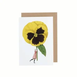 Pansy Greeting Card- Greeting Cards