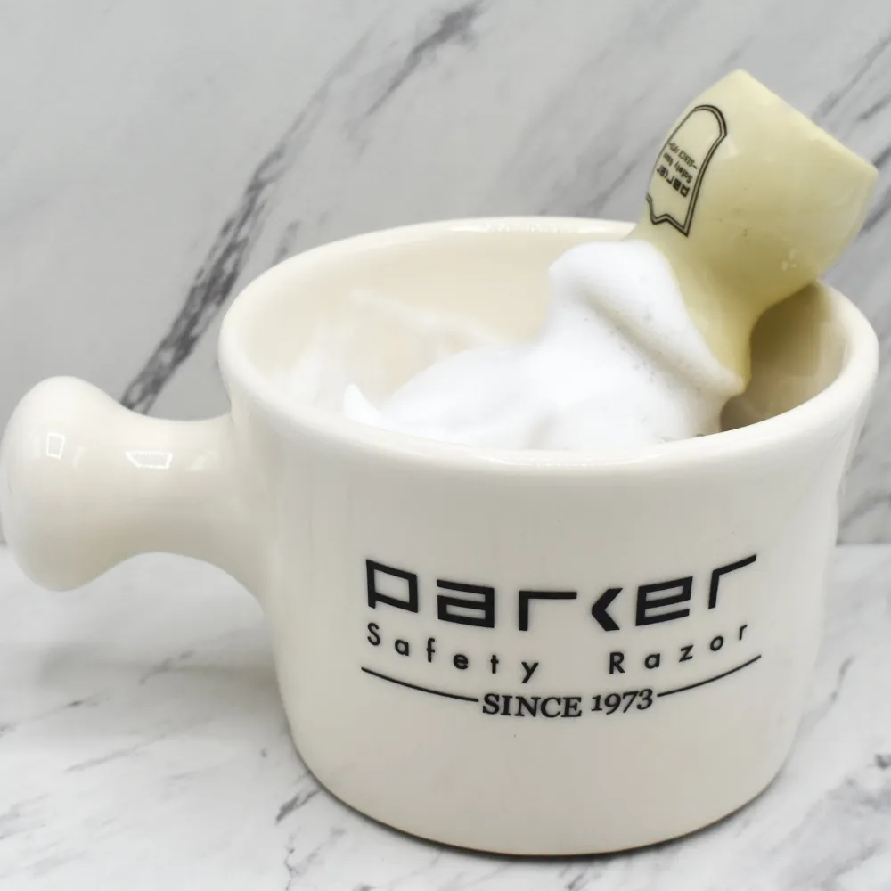 Parker Apothecary Ivory Shave Mug- Blades & Shave Accessories
