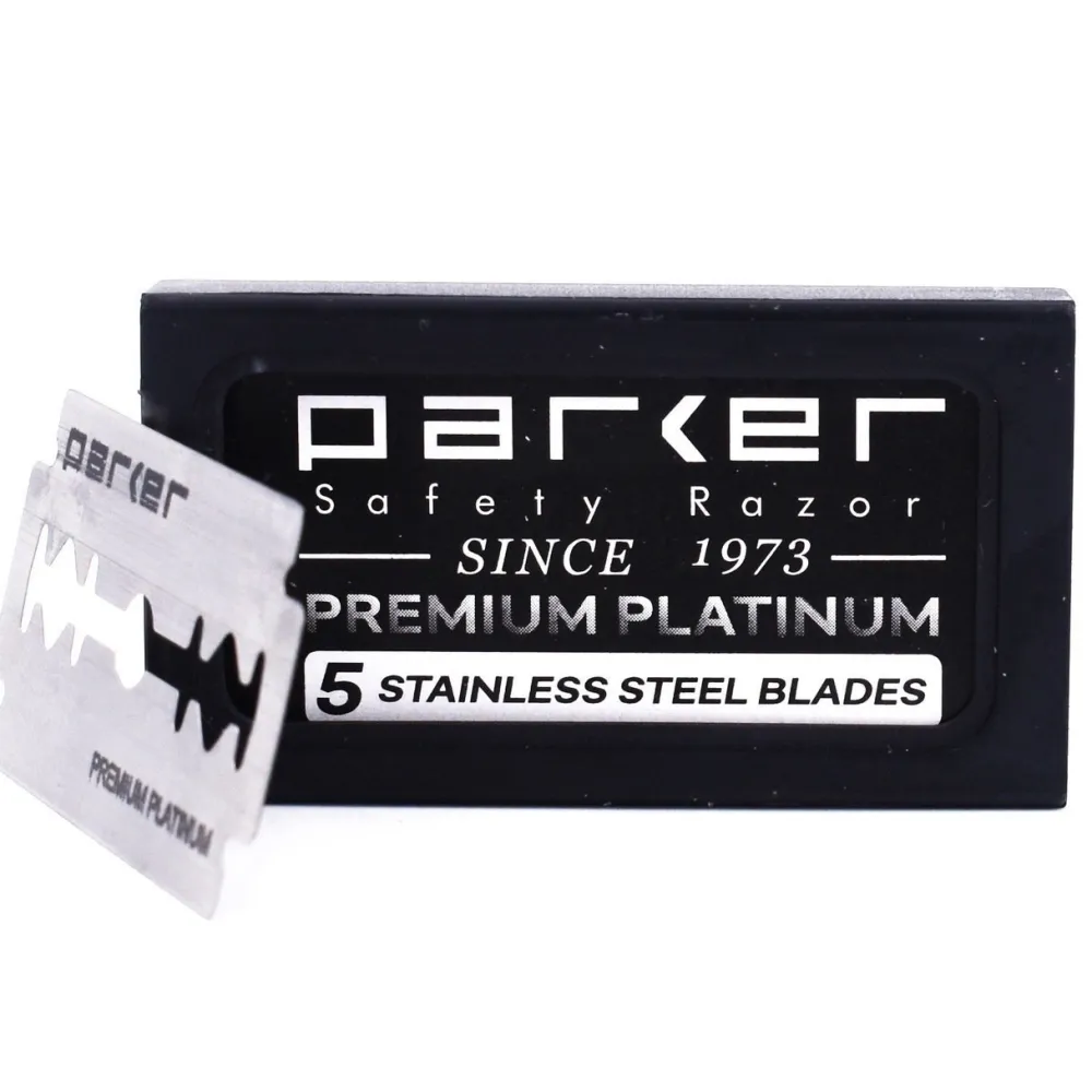 Parker Premium Double Edge Blades (5 Count)- Blades & Shave Accessories