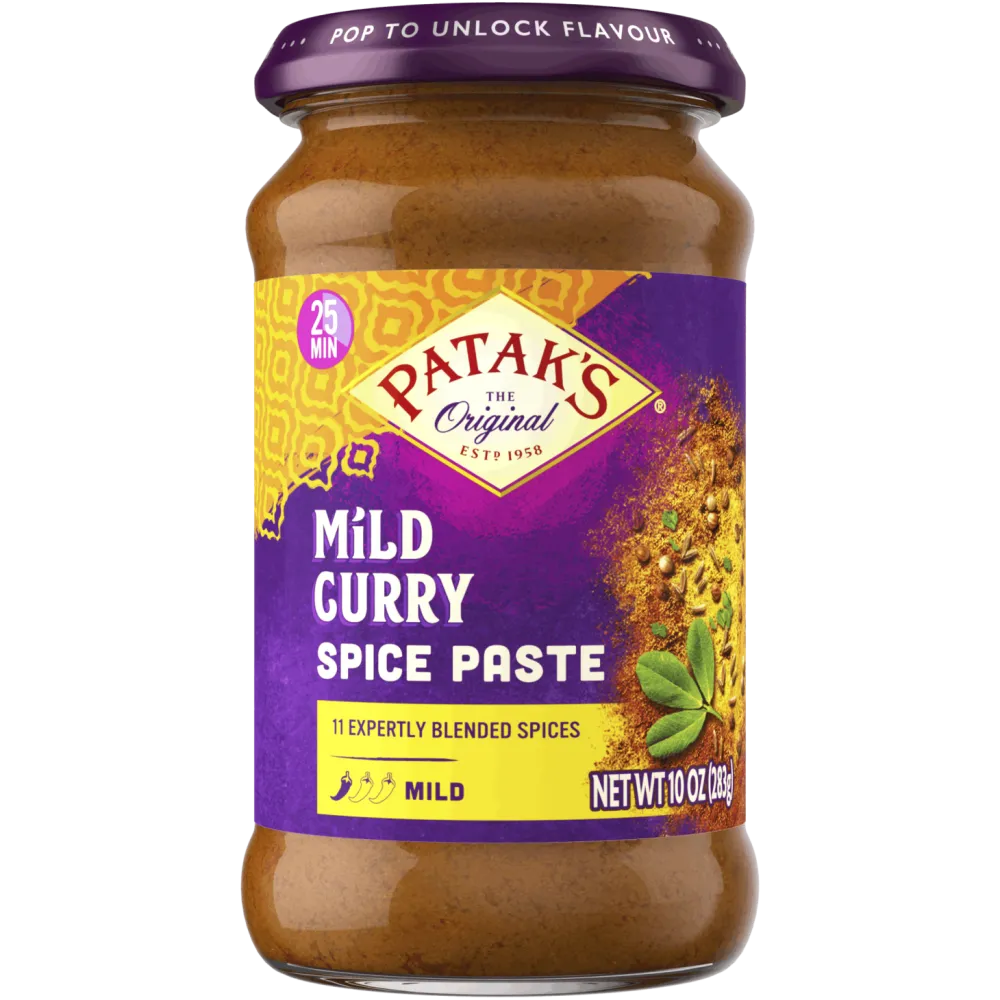 Patak's Mild Curry Spice Paste- Curries, Chutneys & Pickles